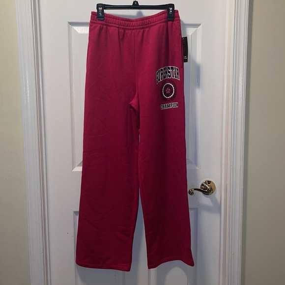 No boundaries junior wide leg fleece pant pink S(3-5) - Picture 4 of 7